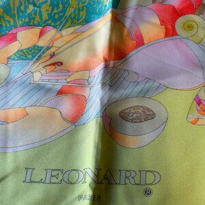 LEONARD Paris vintage silk scarf